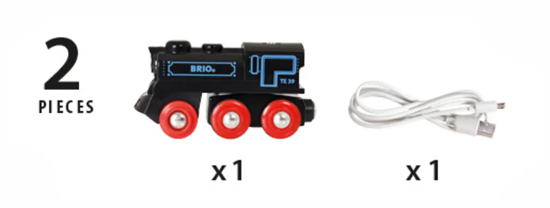 Bild: 7312350335996 | Schwarze Akku-Lok mit Mini-USB | BRIO® | Spiel | In Display-Karton