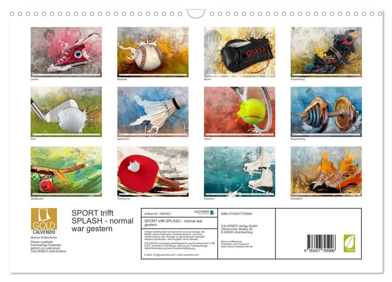 Bild: 9783457795996 | SPORT trifft SPLASH - normal war gestern (Wandkalender 2026 DIN A3...