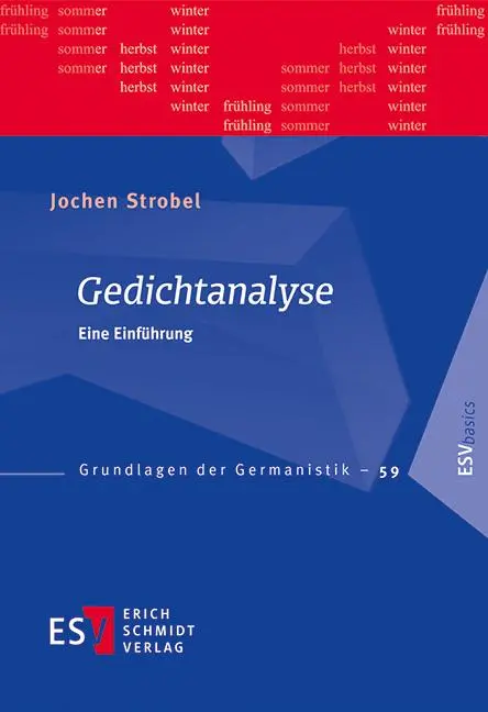 Cover: 9783503155996 | Gedichtanalyse | Eine Einführung | Jochen Strobel | Taschenbuch | 2015
