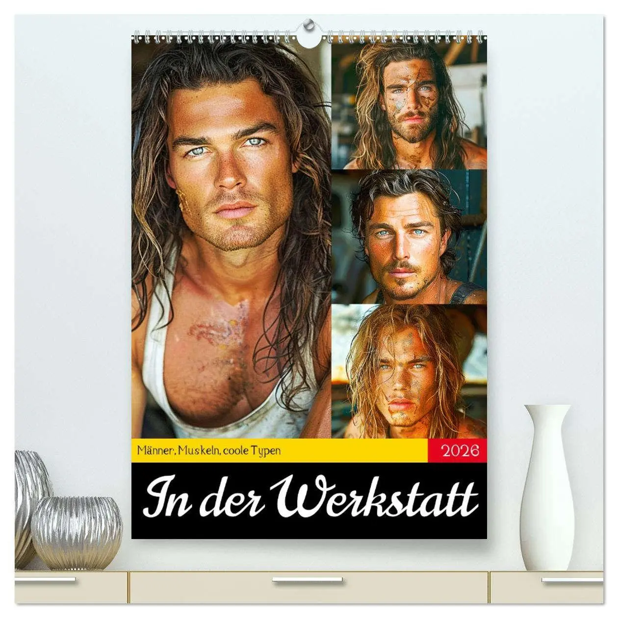 Cover: 9783516265996 | In der Werkstatt. Männer, Muskeln, coole Typen (hochwertiger...