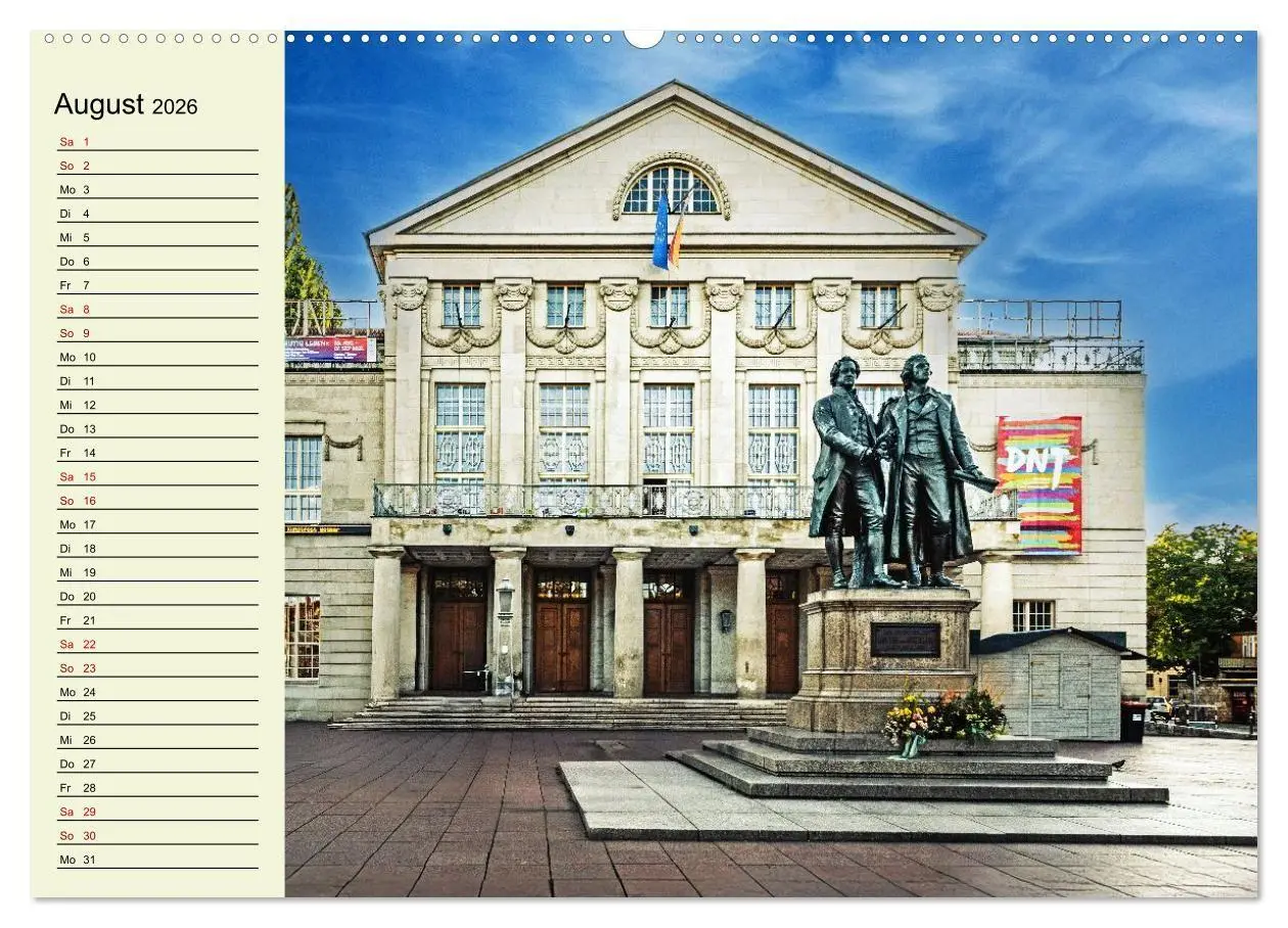 Bild: 9783516715996 | Weimar - Mit Plan durch das Jahr (Wandkalender 2026 DIN A2 quer),...
