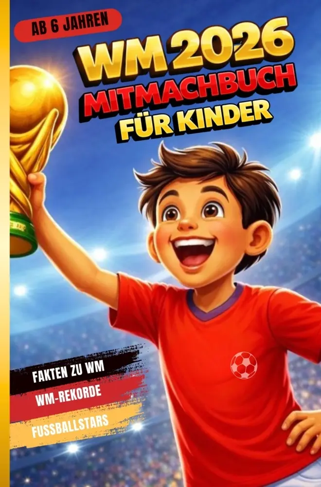 Cover: 9789403875996 | Fussball WM 2026 Mitmachbuch für Jungen ab 6 Jahren | Anna Harris