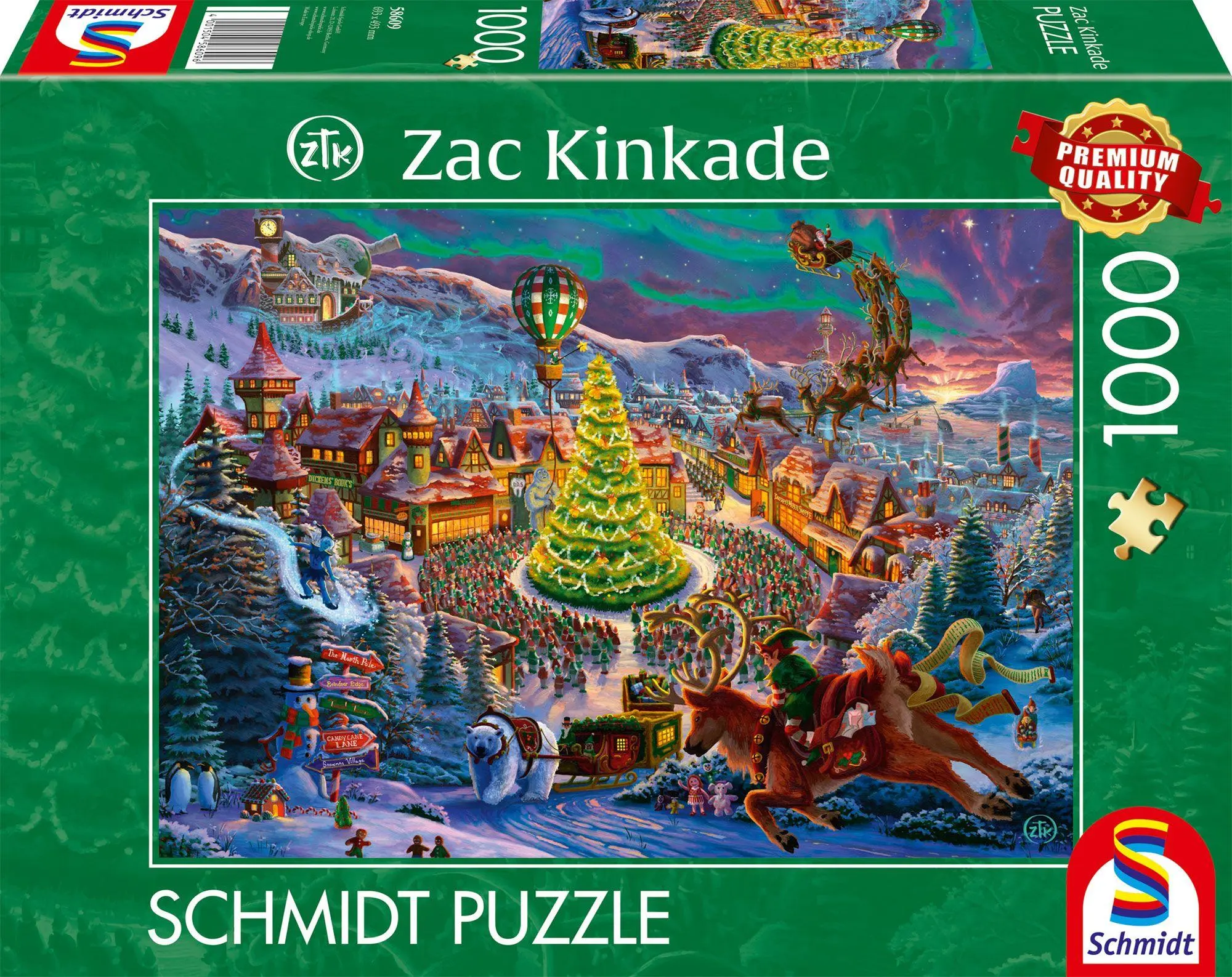 Cover: 4001504586096 | Santas Nordpol | Puzzle Zac Kinkade 1000 Teile | Spiel | 58609 | 2025