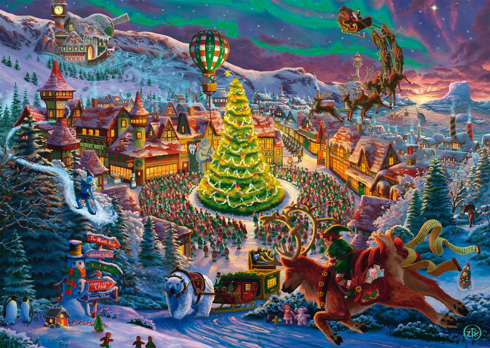 Bild: 4001504586096 | Santas Nordpol | Puzzle Zac Kinkade 1000 Teile | Spiel | 58609 | 2025
