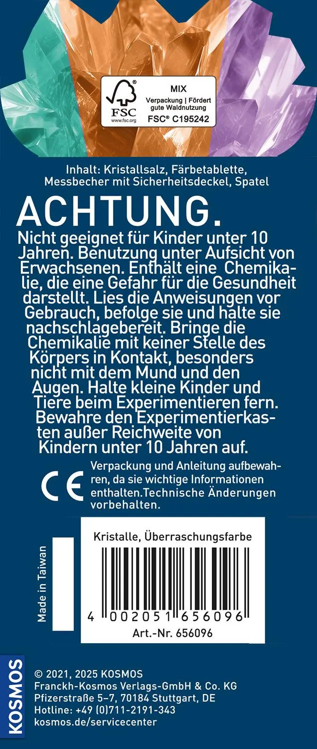Bild: 4002051656096 | Überraschungs-Kristalle | Experimentierkasten | Spiel | 656096 | 2025