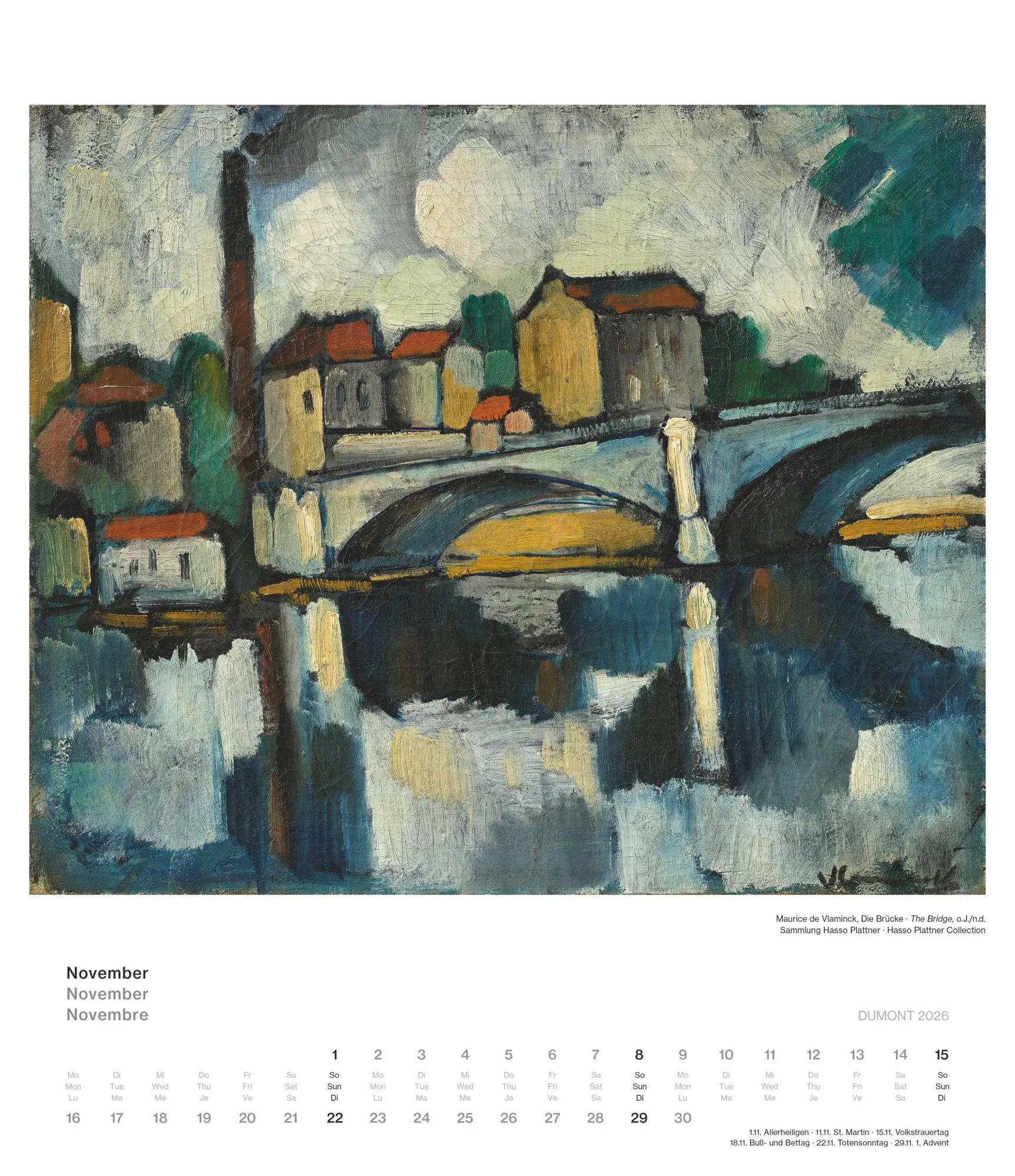 Bild: 4069095006096 | Impressionismus 2026 - Kunstkalender - Museum Barberini -...