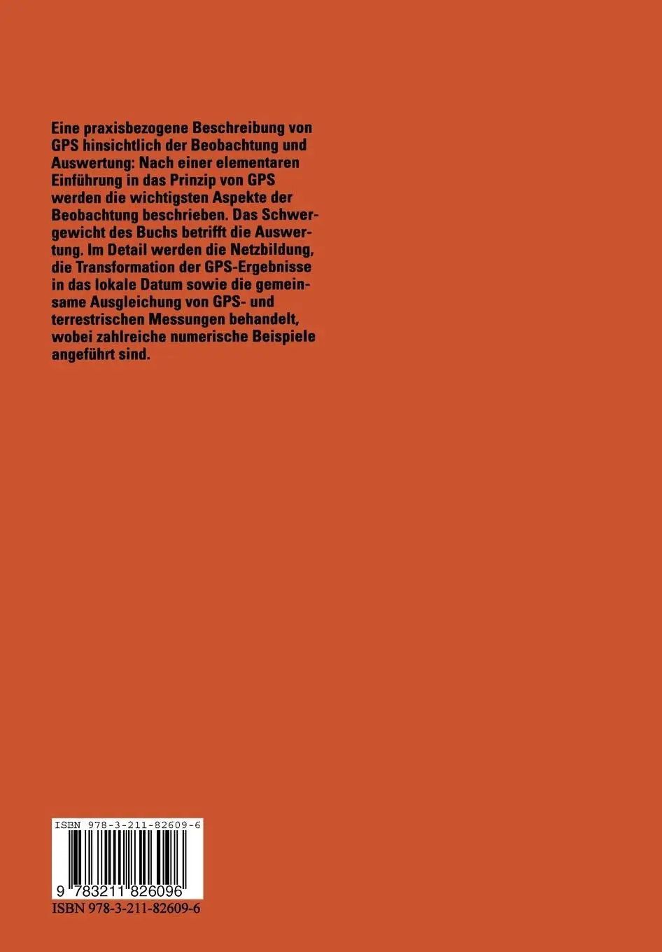 Rückseite: 9783211826096 | GPS in der Praxis | Bernhard Hofmann-Wellenhof (u. a.) | Taschenbuch