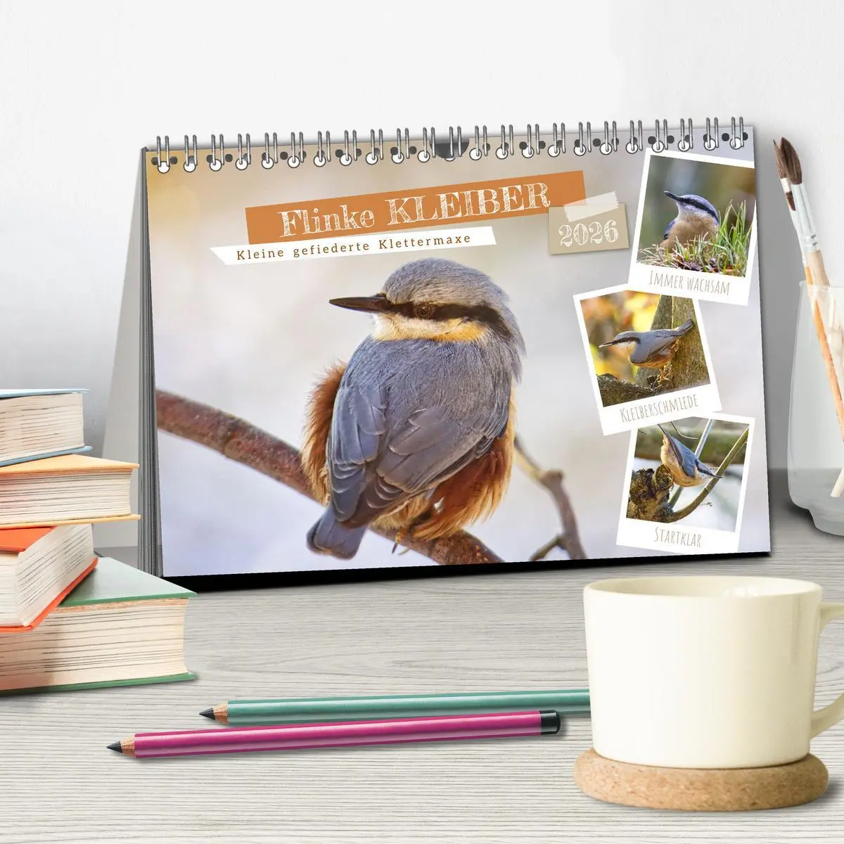 Bild: 9783457516096 | Flinke Kleiber (Tischkalender 2026 DIN A5 quer), CALVENDO...