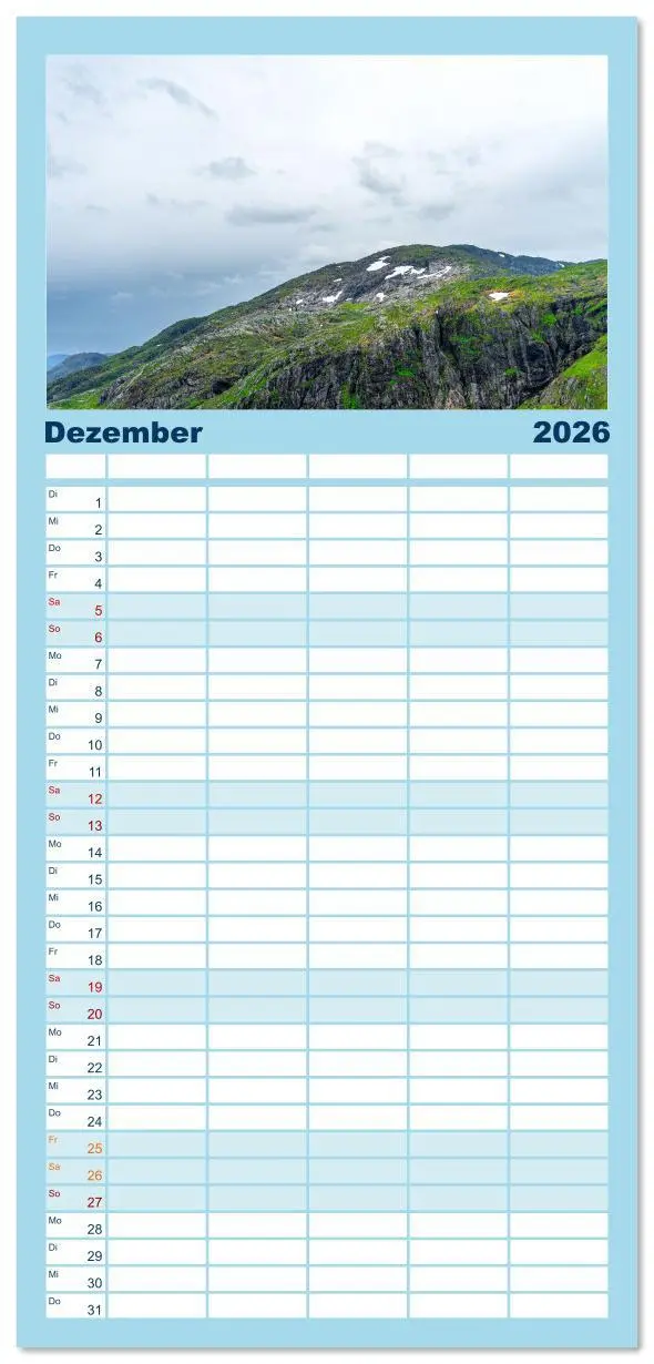 Bild: 9783516606096 | Familienplaner 2026 - Norwegen aus dem Hubschrauber - Luftaufnahmen...