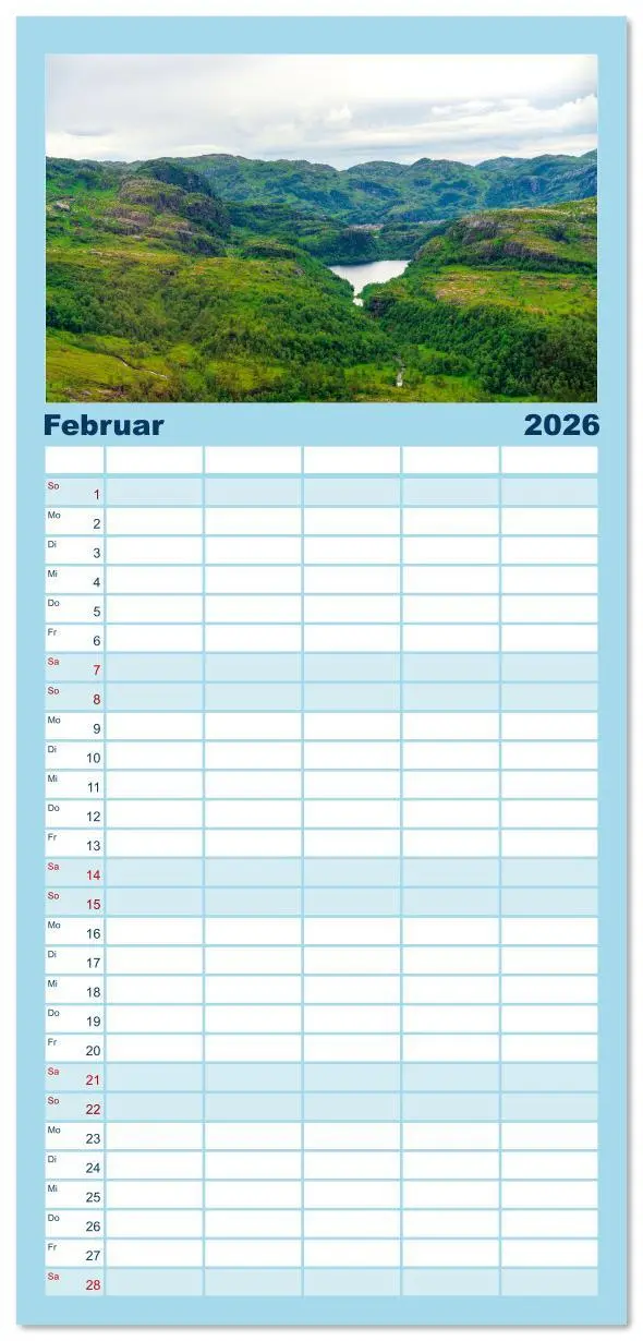 Bild: 9783516606096 | Familienplaner 2026 - Norwegen aus dem Hubschrauber - Luftaufnahmen...