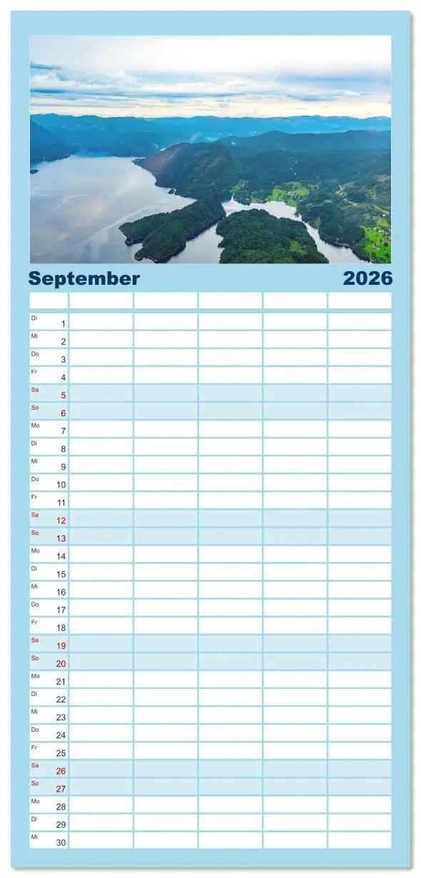 Bild: 9783516606096 | Familienplaner 2026 - Norwegen aus dem Hubschrauber - Luftaufnahmen...