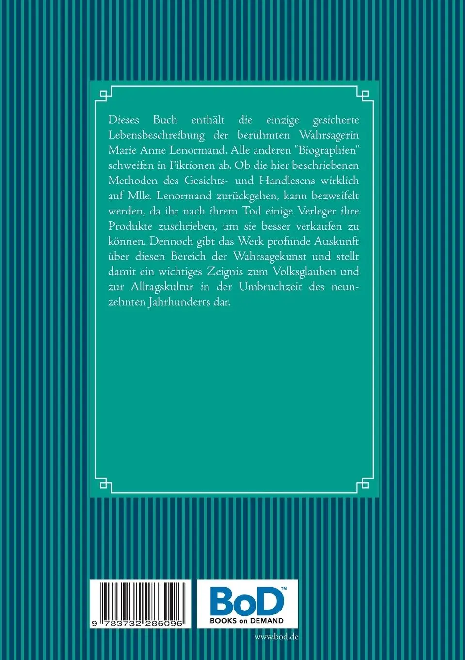 Rückseite: 9783732286096 | Wahrsagekunst: Die Physiognomik und die Chiromantie....