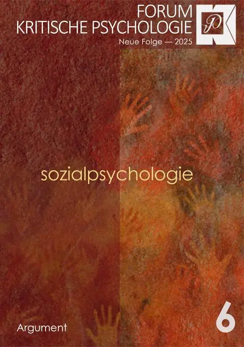 Cover: 9783867546096 | Forum Kritische Psychologie / Sozialpsychologie | Taschenbuch | 160 S.