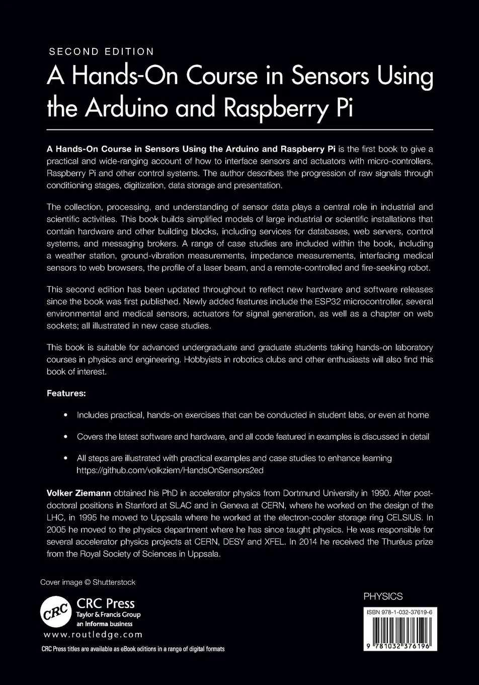 Rückseite: 9781032376196 | A Hands-On Course in Sensors Using the Arduino and Raspberry Pi | Buch