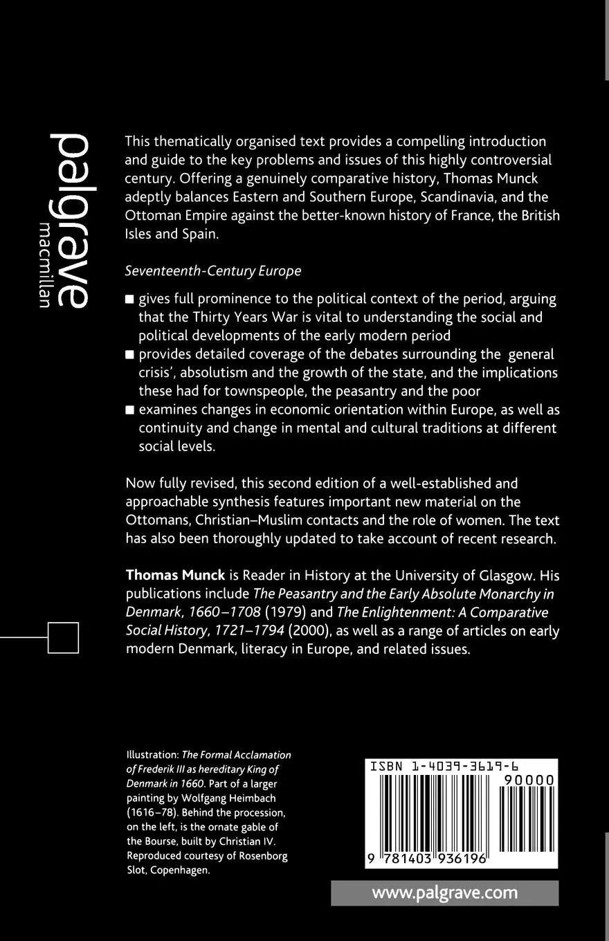 Rückseite: 9781403936196 | Seventeenth-Century Europe | Thomas Munck | Taschenbuch | Englisch