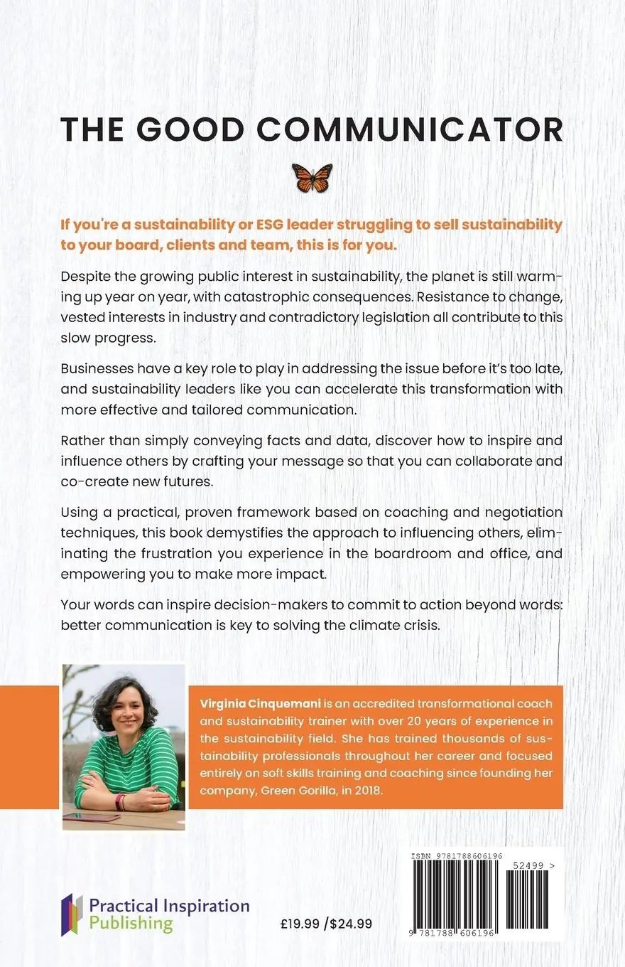Rückseite: 9781788606196 | The Good Communicator | How to make sustainability irresistible | Buch