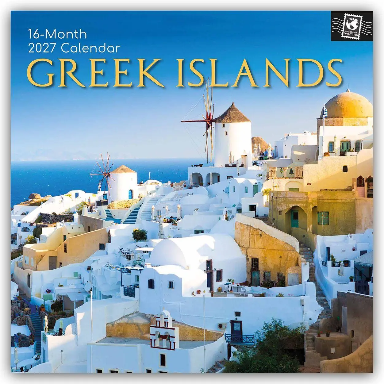 Cover: 9781805976196 | Greek Islands - Griechische Inseln 2027 - 16-Monatskalender | Ltd