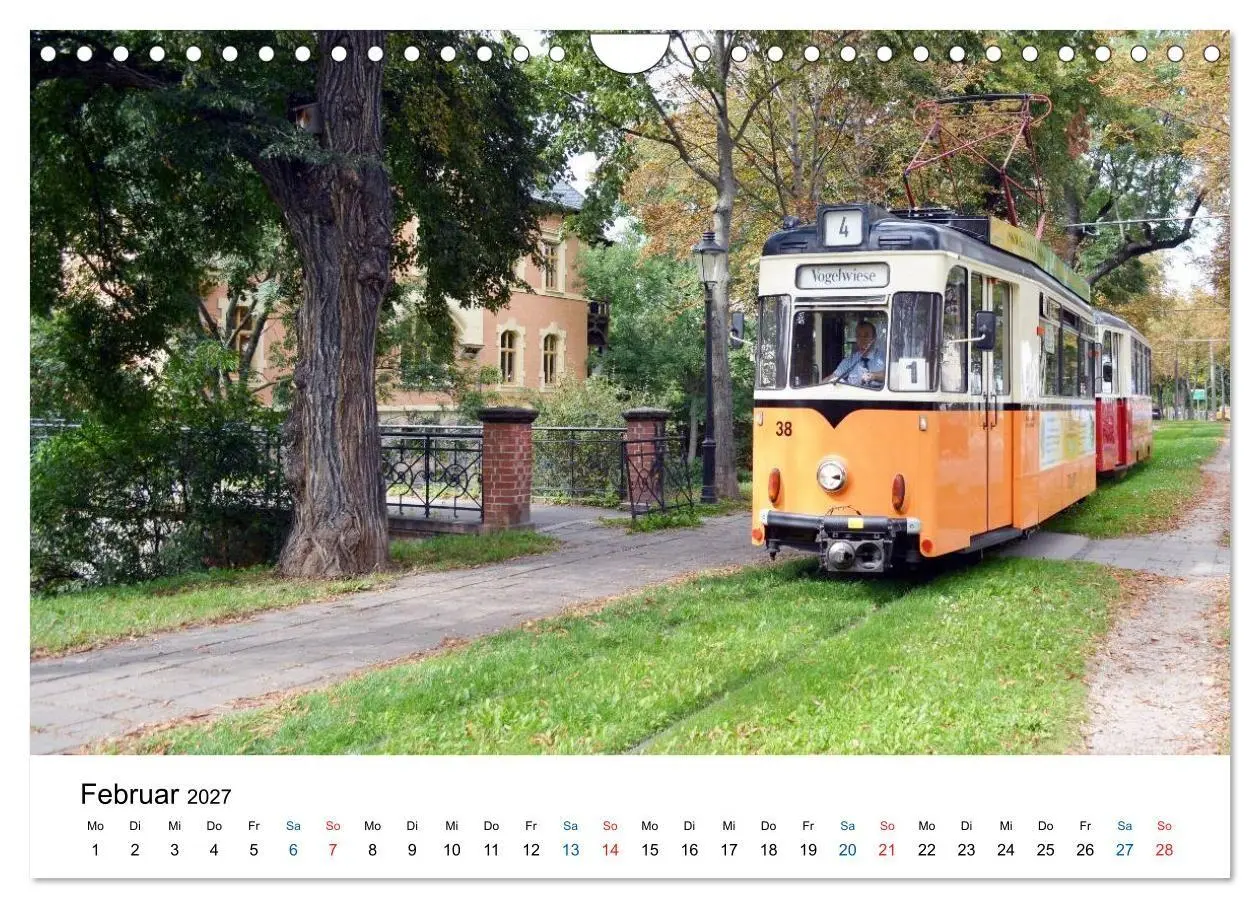 Bild: 9783569926196 | Naumburgs historische Straßenbahn (Wandkalender 2027 DIN A4 quer),...