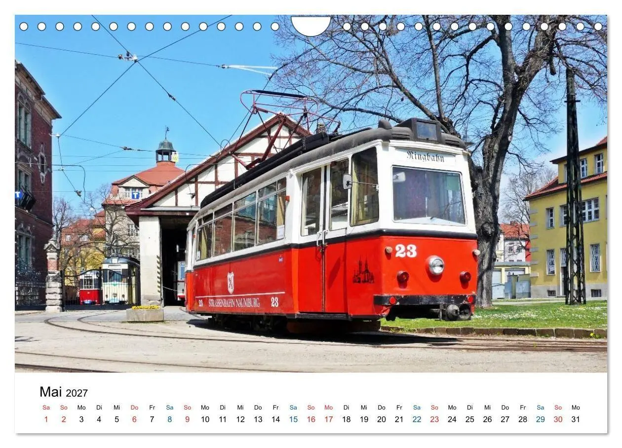 Bild: 9783569926196 | Naumburgs historische Straßenbahn (Wandkalender 2027 DIN A4 quer),...