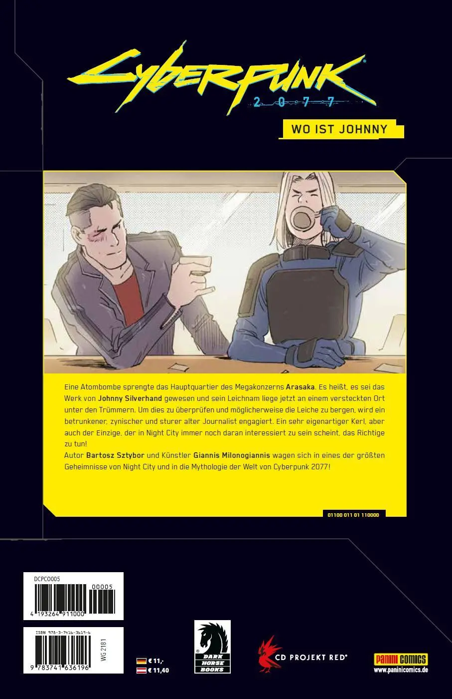 Rückseite: 9783741636196 | Cyberpunk 2077 Comics: Wo ist Johnny | Comic zum Game | Taschenbuch
