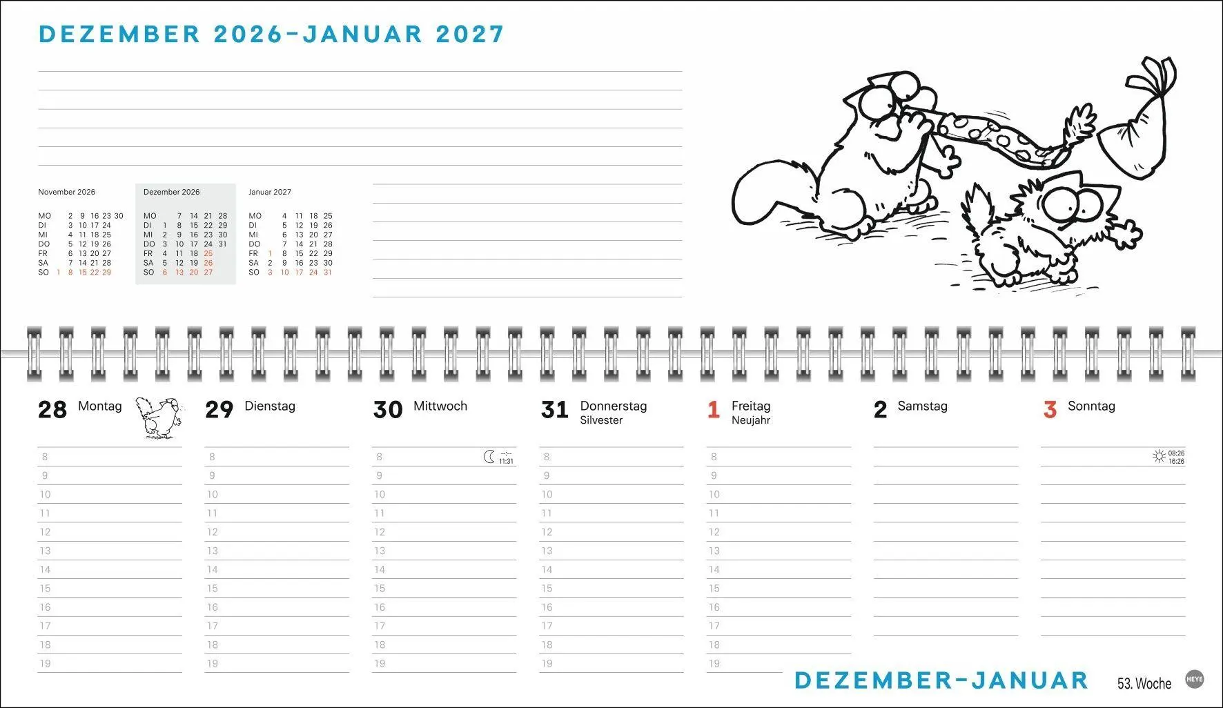 Bild: 9783756416196 | Simons Katze Büroplaner 2027 | Simon Tofield | Kalender | 112 S.