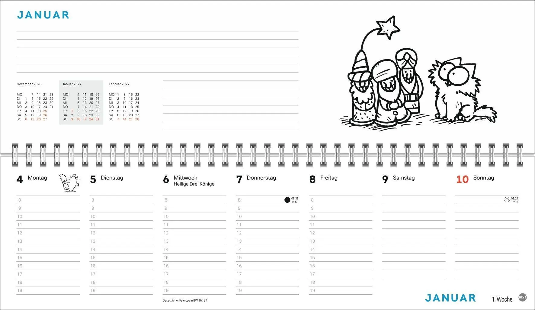 Bild: 9783756416196 | Simons Katze Büroplaner 2027 | Simon Tofield | Kalender | 112 S.