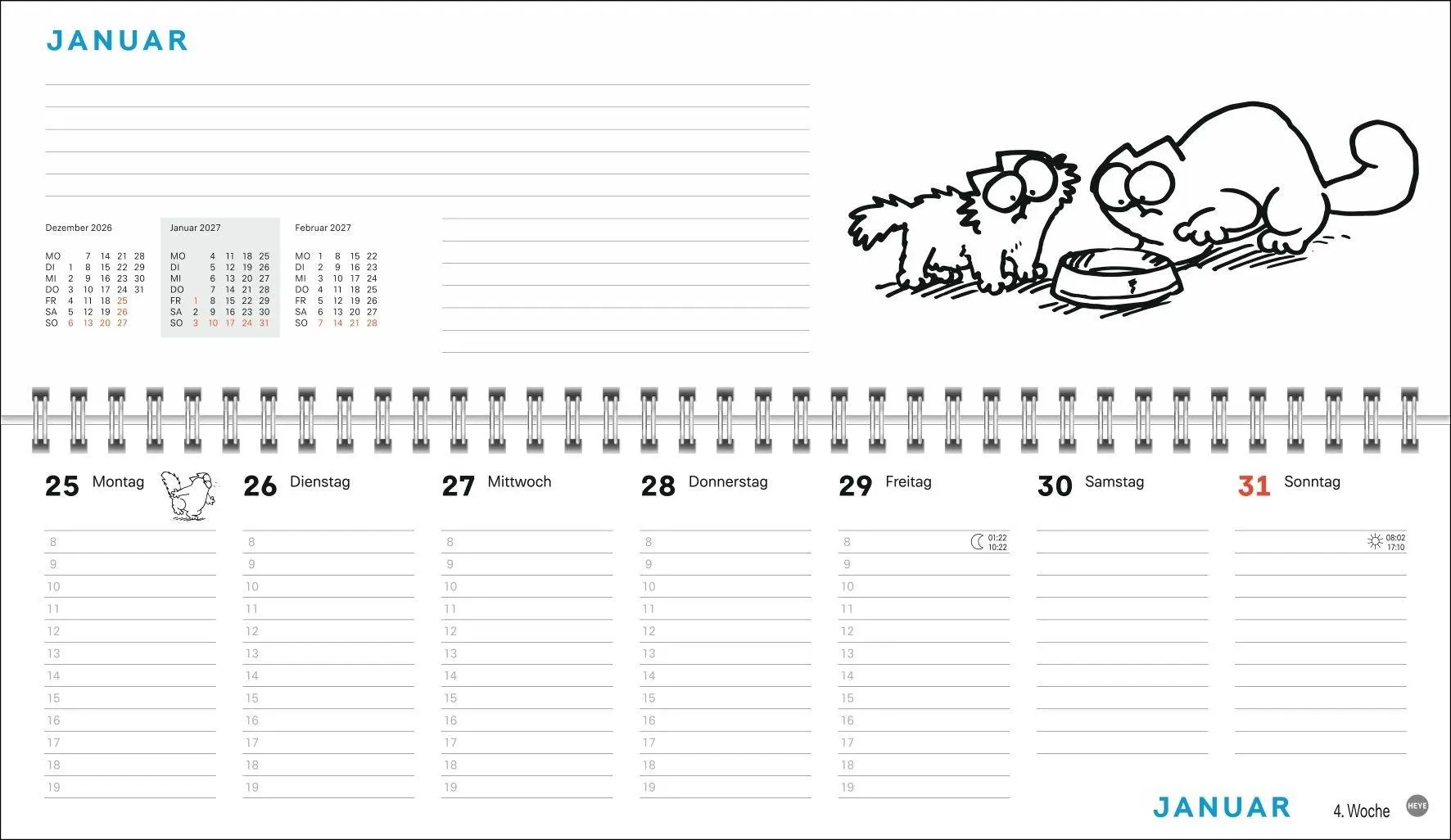 Bild: 9783756416196 | Simons Katze Büroplaner 2027 | Simon Tofield | Kalender | 112 S.