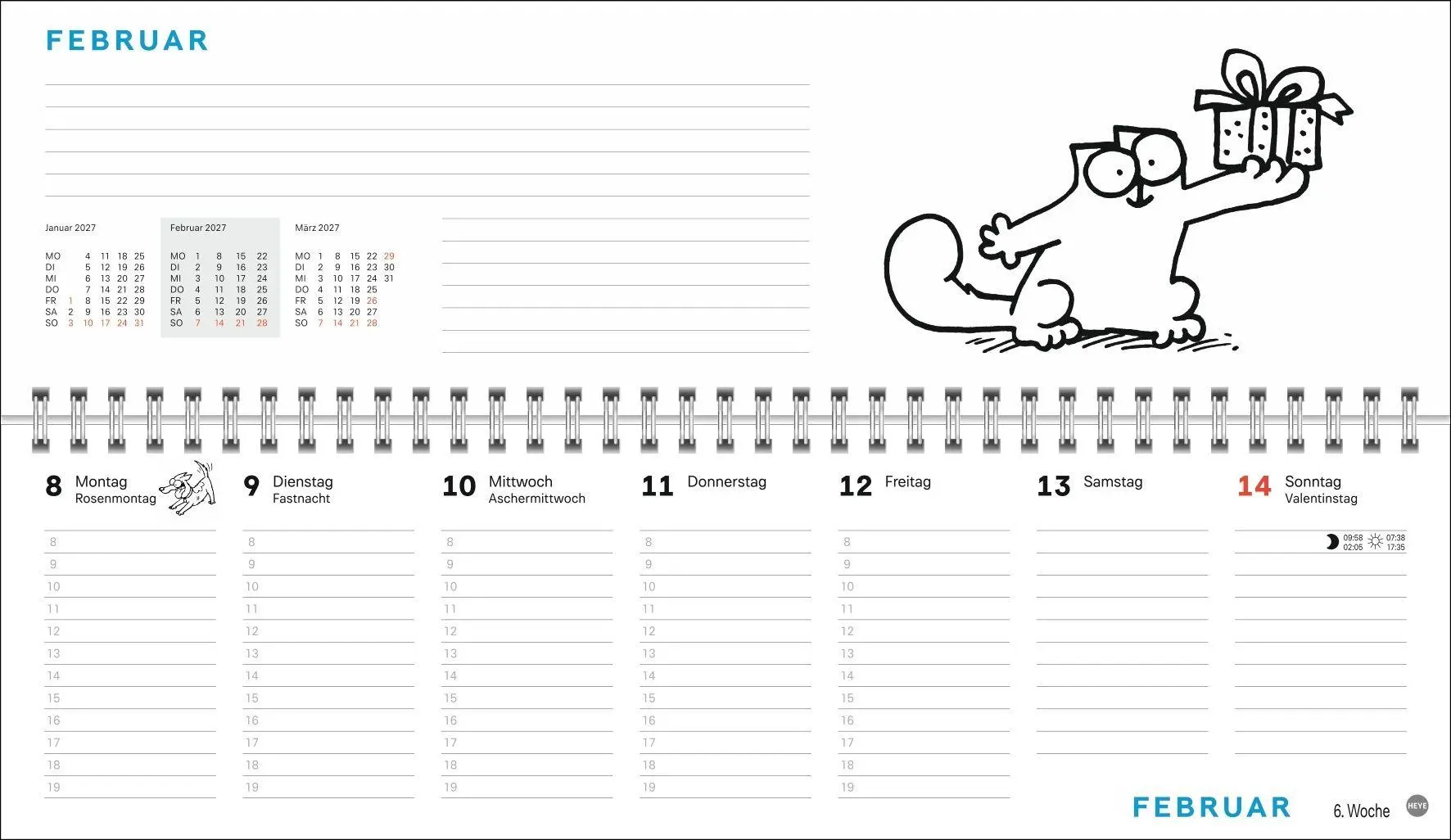 Bild: 9783756416196 | Simons Katze Büroplaner 2027 | Simon Tofield | Kalender | 112 S.