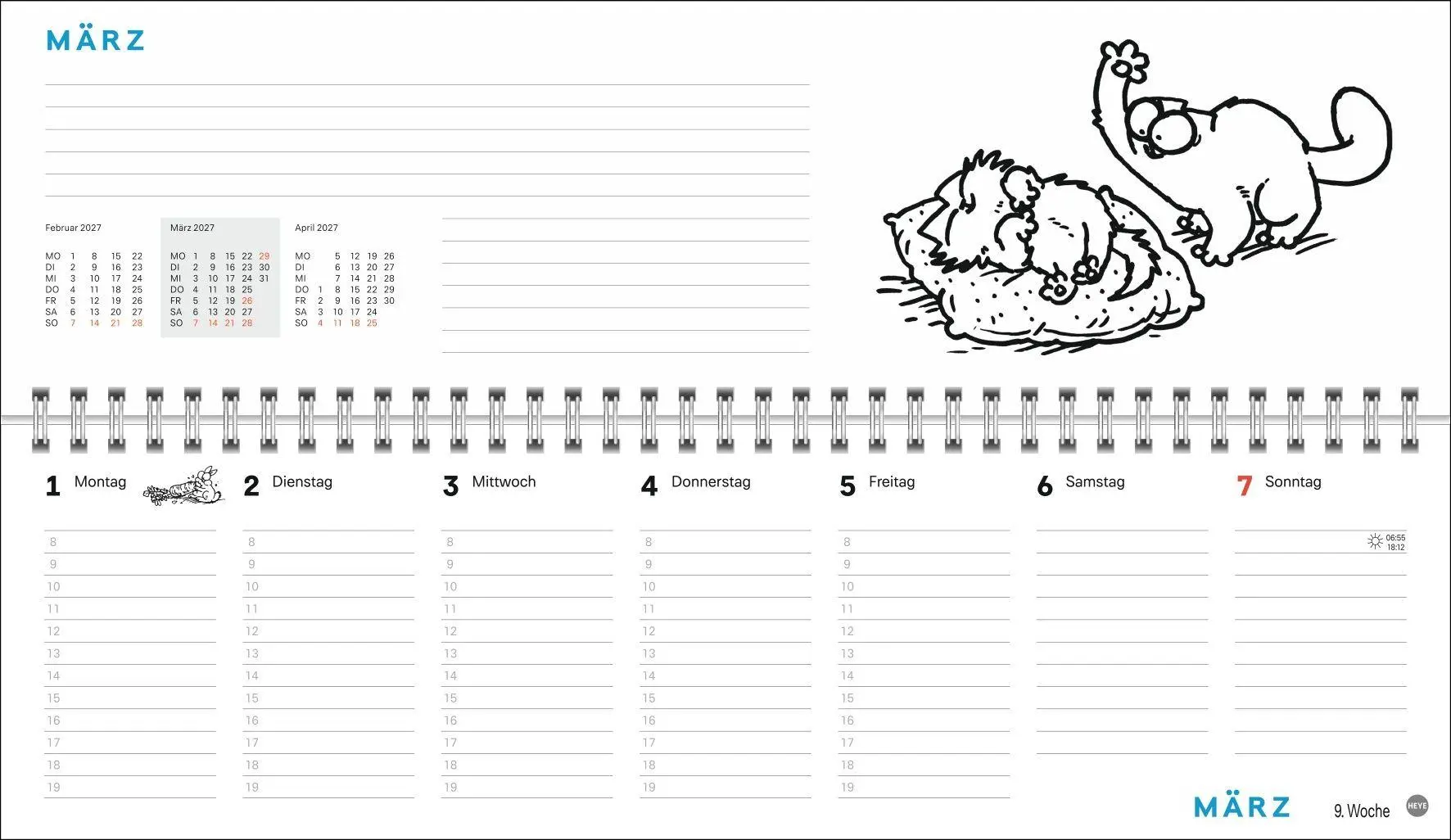Bild: 9783756416196 | Simons Katze Büroplaner 2027 | Simon Tofield | Kalender | 112 S.