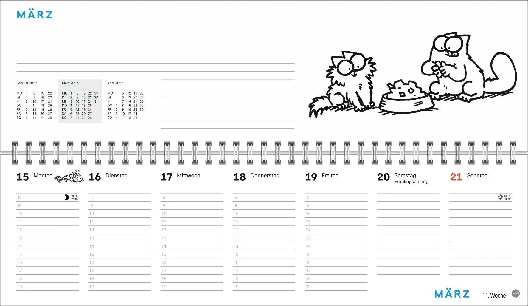 Bild: 9783756416196 | Simons Katze Büroplaner 2027 | Simon Tofield | Kalender | 112 S.
