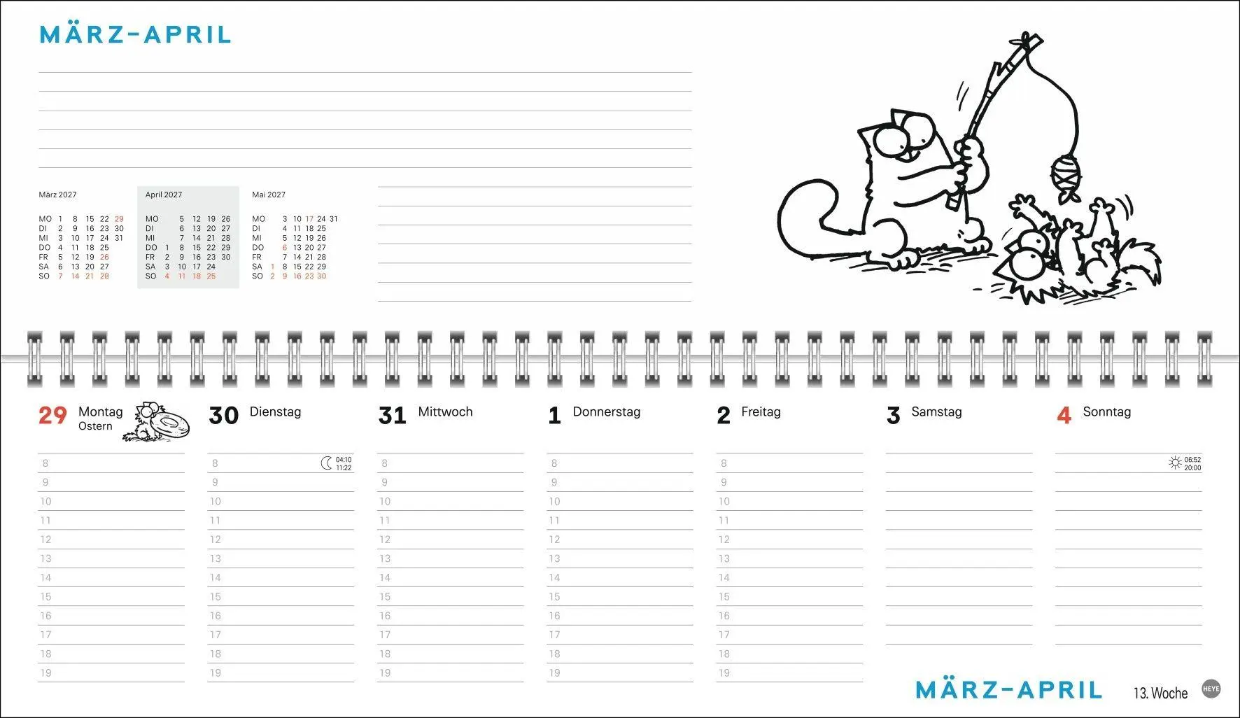 Bild: 9783756416196 | Simons Katze Büroplaner 2027 | Simon Tofield | Kalender | 112 S.