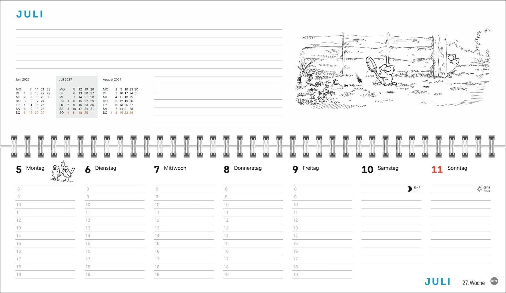 Bild: 9783756416196 | Simons Katze Büroplaner 2027 | Simon Tofield | Kalender | 112 S.