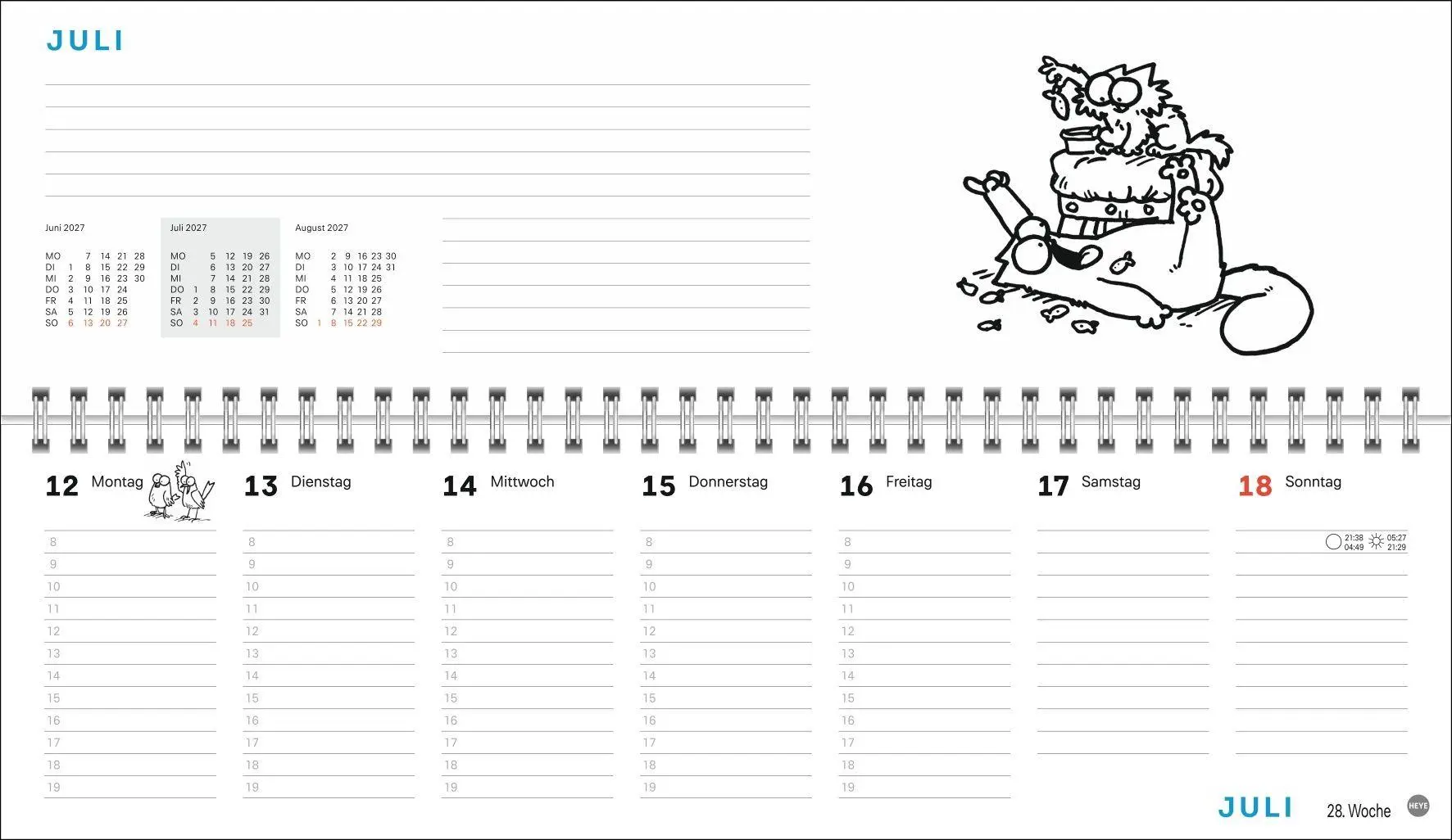 Bild: 9783756416196 | Simons Katze Büroplaner 2027 | Simon Tofield | Kalender | 112 S.