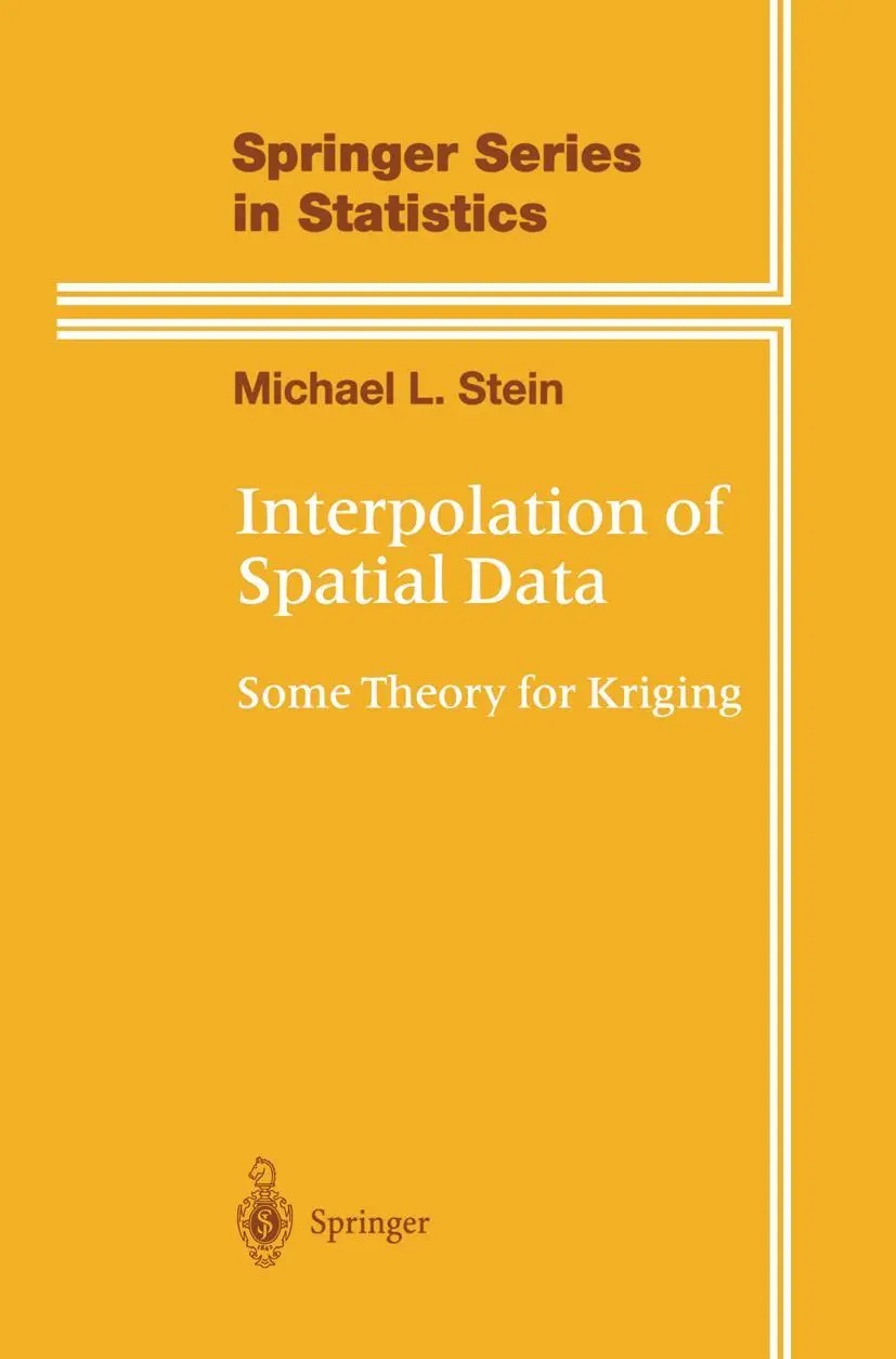 Cover: 9780387986296 | Interpolation of Spatial Data | Some Theory for Kriging | Stein | Buch