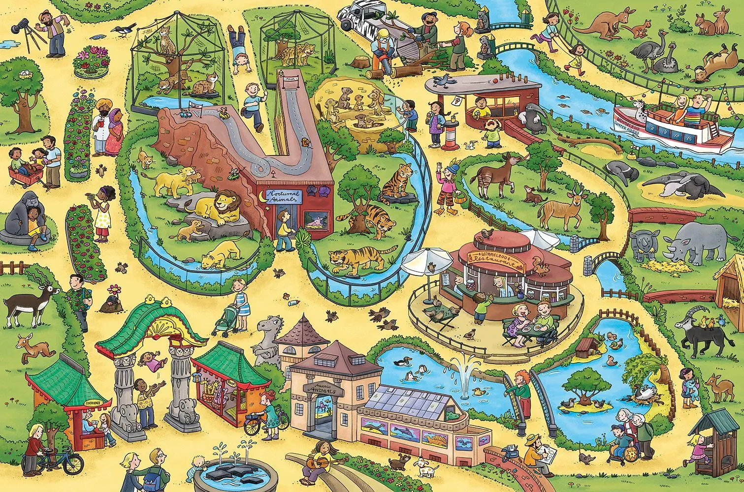 Bild: 9781615196296 | My Big Wimmelbook®-A Day at the Zoo | Carolin Gortler | Buch | 2019