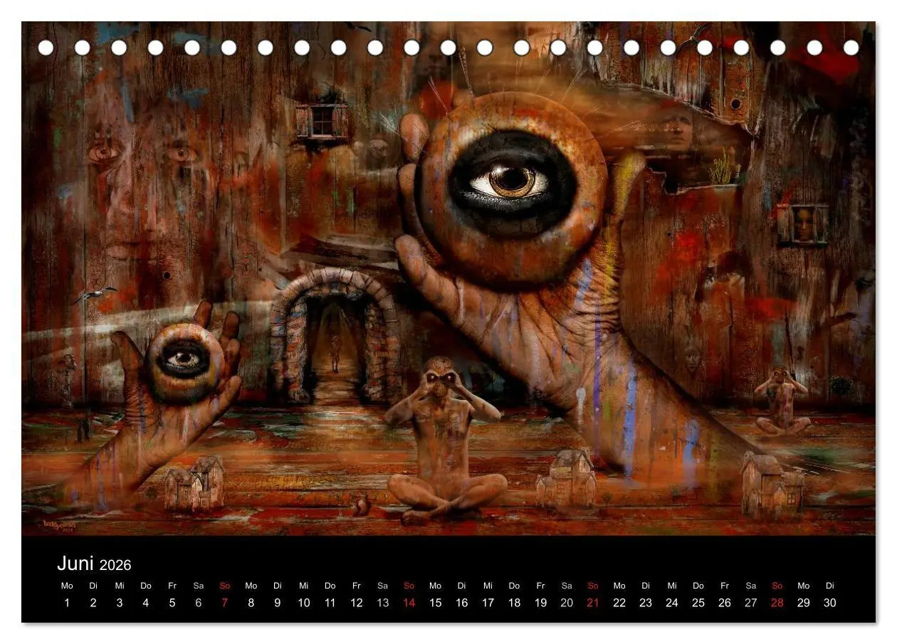 Bild: 9783516136296 | Moderner Surrealismus (Tischkalender 2026 DIN A5 quer), CALVENDO...
