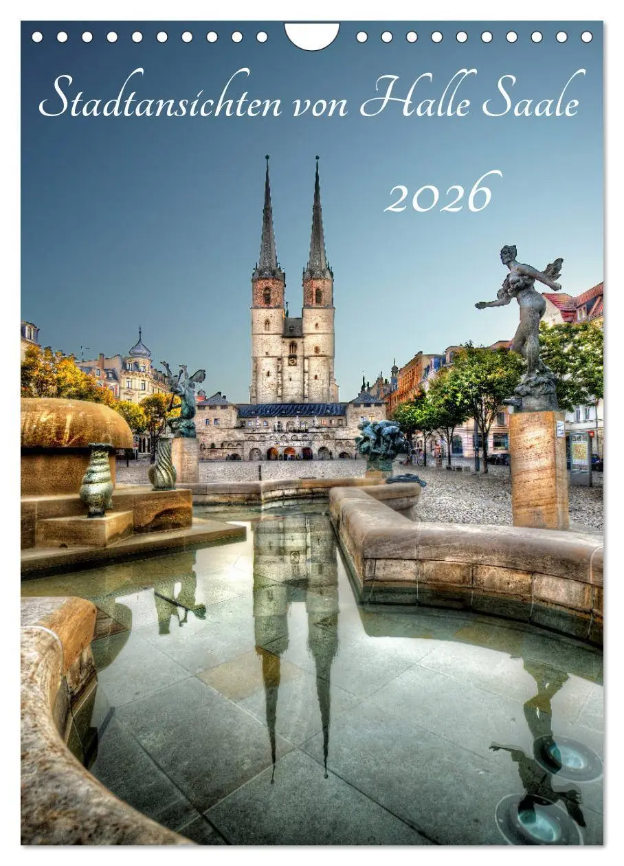 Cover: 9783516446296 | Stadtansichten von Halle Saale 2026 (Wandkalender 2026 DIN A4...