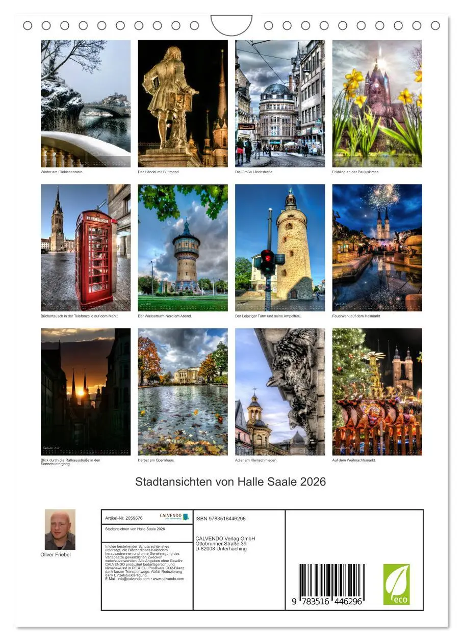 Bild: 9783516446296 | Stadtansichten von Halle Saale 2026 (Wandkalender 2026 DIN A4...