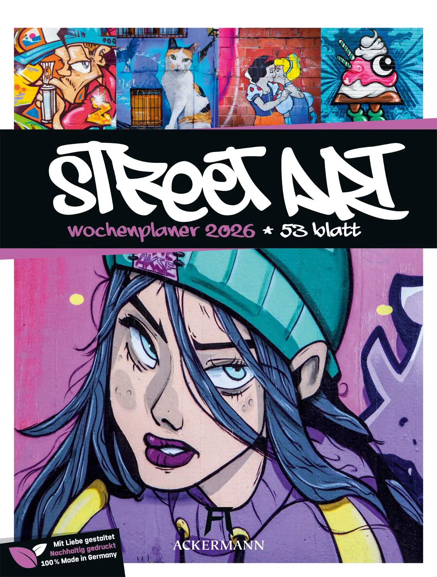 Cover: 9783838436296 | Street Art - Graffiti - Wochenplaner Kalender 2026 | GmbH | Kalender