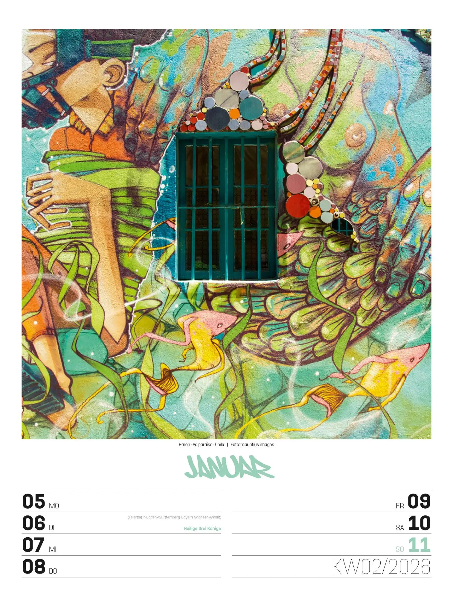 Bild: 9783838436296 | Street Art - Graffiti - Wochenplaner Kalender 2026 | GmbH | Kalender