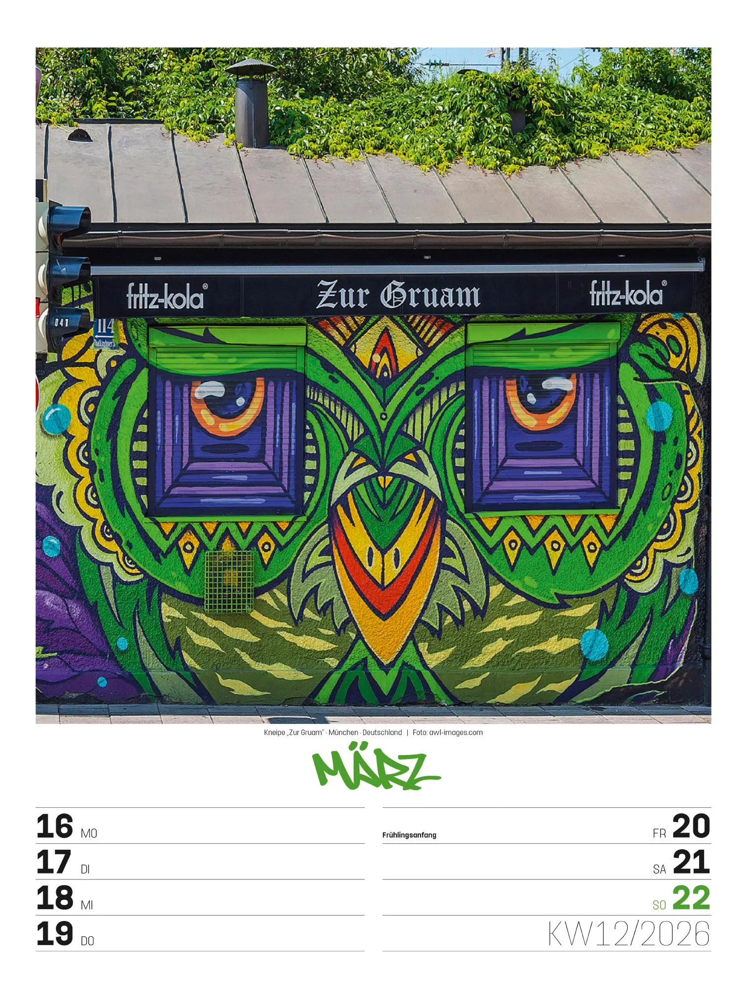 Bild: 9783838436296 | Street Art - Graffiti - Wochenplaner Kalender 2026 | GmbH | Kalender