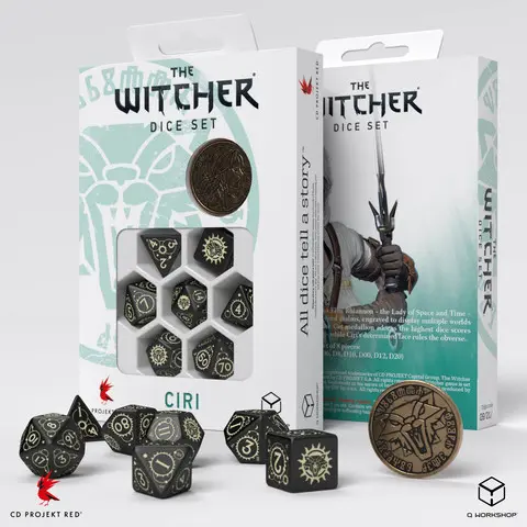 Cover: 5907699496396 | The Witcher Dice Set. Ciri - The Zireael | Q-Workshop