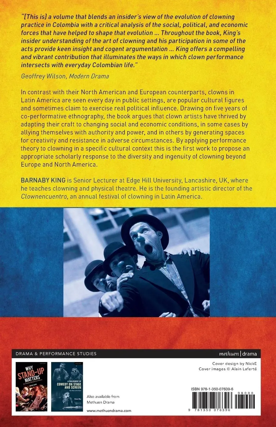 Rückseite: 9781350076396 | Clowning as Social Performance in Colombia | Ridicule and Resistance