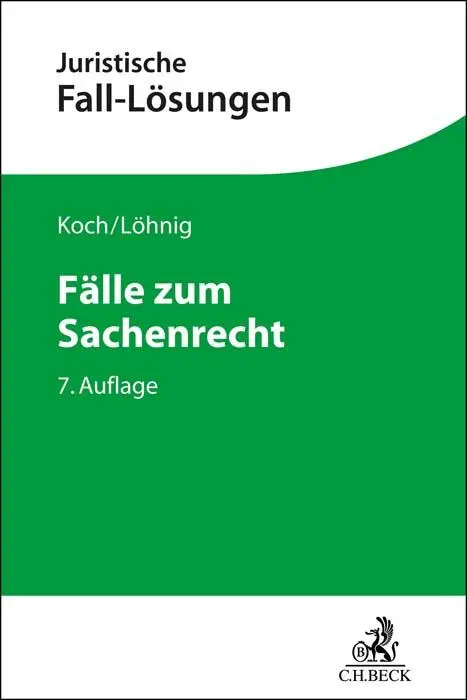 Cover: 9783406786396 | Fälle zum Sachenrecht | Jens Koch (u. a.) | Taschenbuch | XIV | 2022