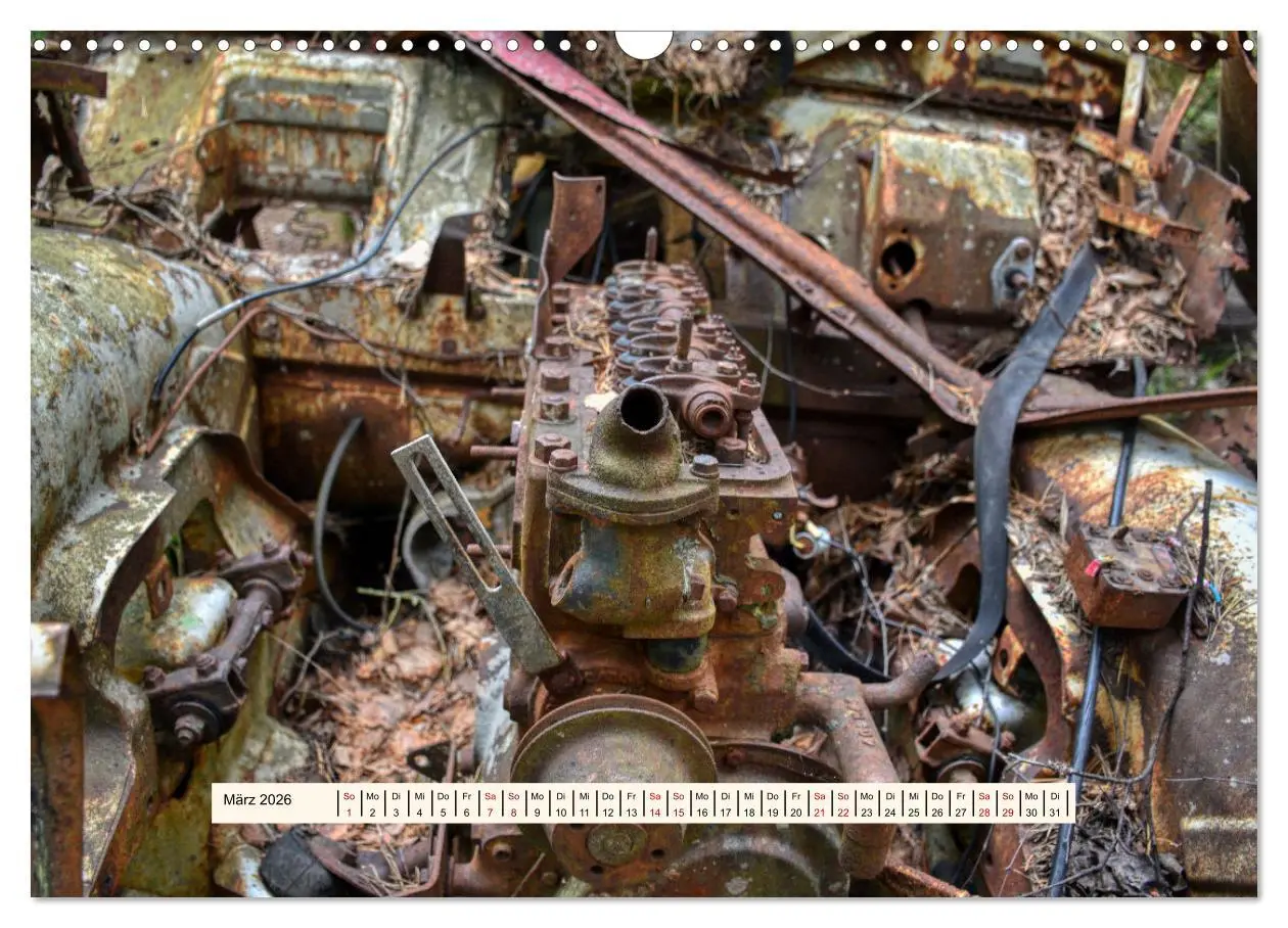 Bild: 9783457276396 | Autowracks - Verlorener Glanz 2026 (Wandkalender 2026 DIN A3 quer),...