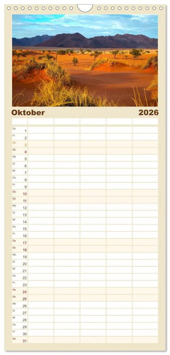 Bild: 9783516506396 | Familienplaner 2026 - Namibia - Ein Paradies auf Erden. mit 5...