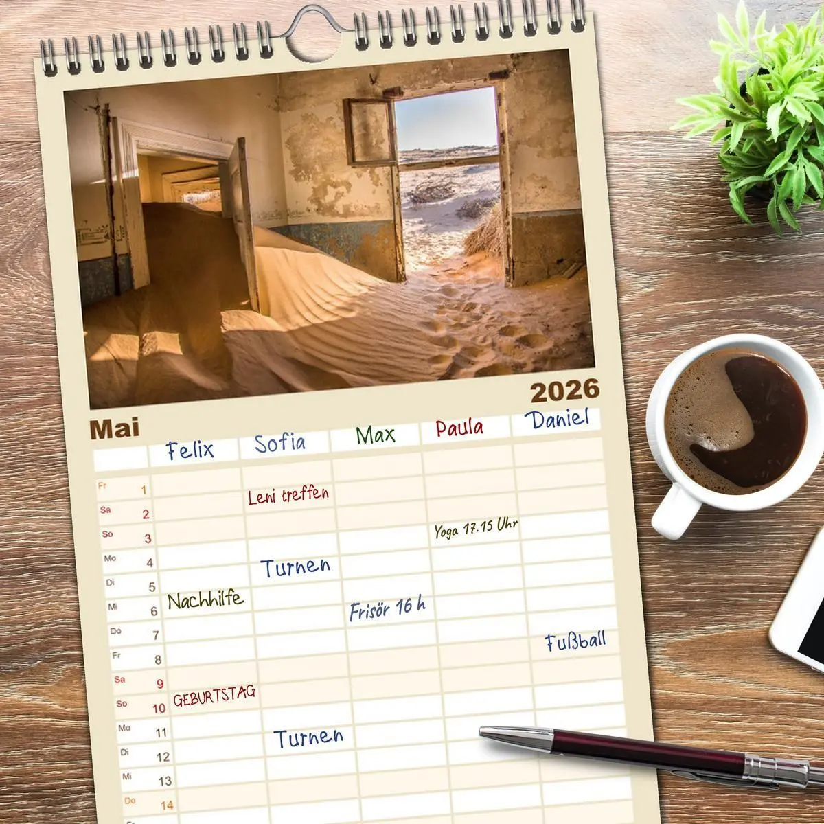 Bild: 9783516506396 | Familienplaner 2026 - Namibia - Ein Paradies auf Erden. mit 5...