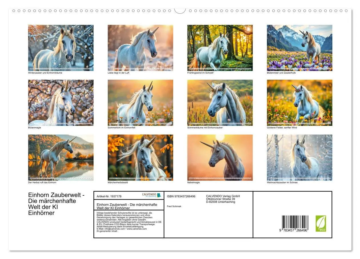 Bild: 9783457266496 | Einhorn Zauberwelt - Die märchenhafte Welt der KI Einhörner...