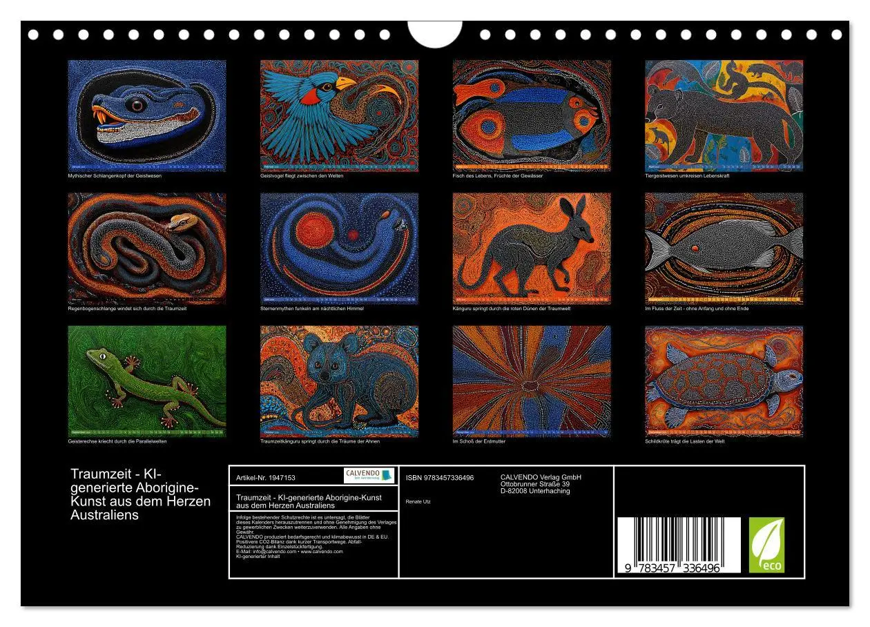 Bild: 9783457336496 | Traumzeit - KI-generierte Aborigine-Kunst aus dem Herzen...