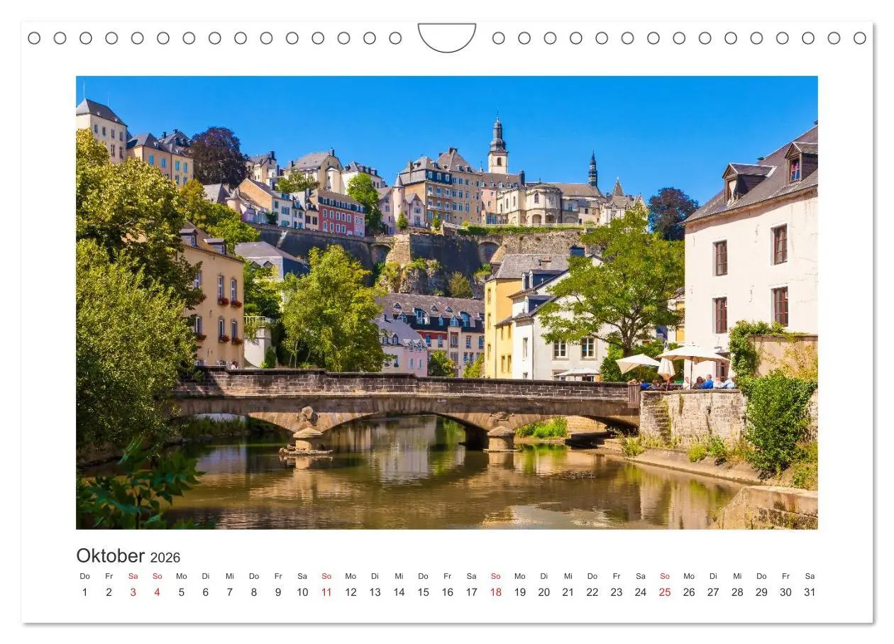 Bild: 9783516046496 | LUXEMBURG Stadt der Kontraste (Wandkalender 2026 DIN A4 quer),...